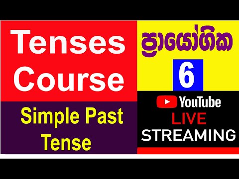 Tenses Course-6th Day-Simple Past Tense