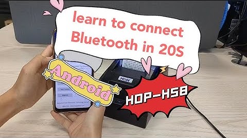 Leran to connect bluetooth in 20s | HOIN HOP-H58| Android