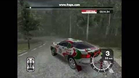 Colin Mcrae Rally 3, 04 and 2005 - Gameplay on GT 520M