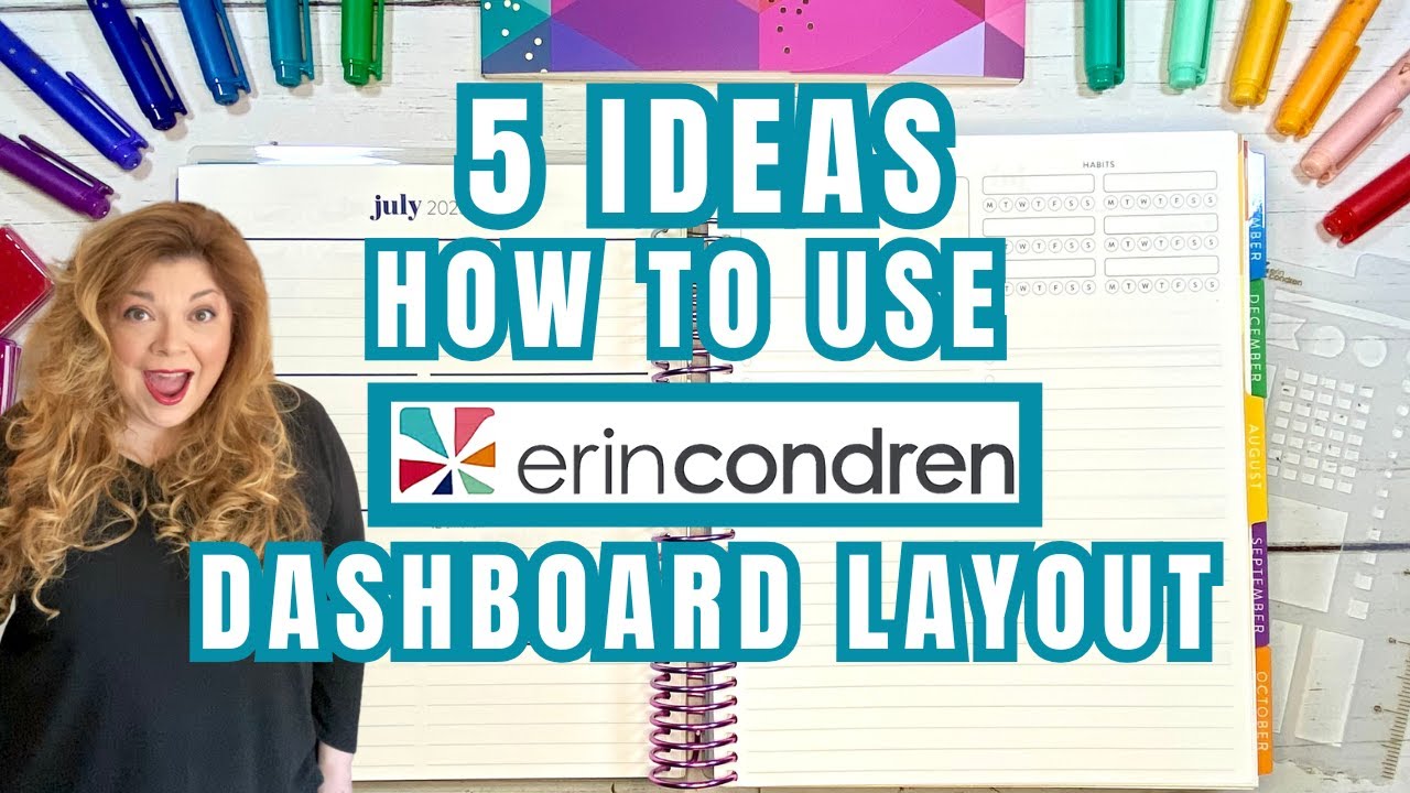 5 Ideas How to Use Erin Condren Dashboard Layout