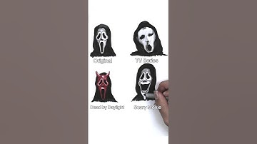 WHICH VERSION DO YOU LIKE? #halloween #scream #ghostface #howtodraw #drawing