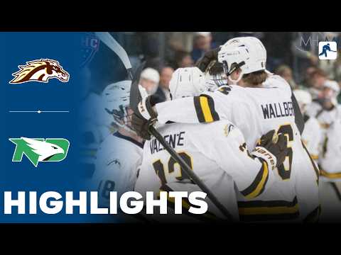 Western Michigan vs North Dakota | NCAA College Hockey | Highlights - February 28, 2026