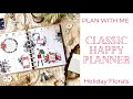 Holiday Florals | Plan With Me | Classic Happy Planner