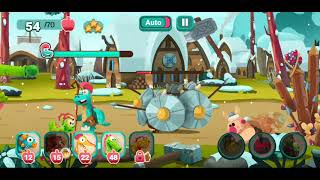 Дино Беш 2 прохождение мульт игры DINO BASH 2 на андроид серия 11