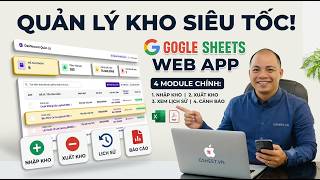 Hệ thống quản lý kho hàng bằng google sheets & Apps Script thông qua web app