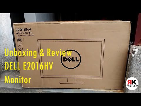 Dell E2016HV monitor unboxing