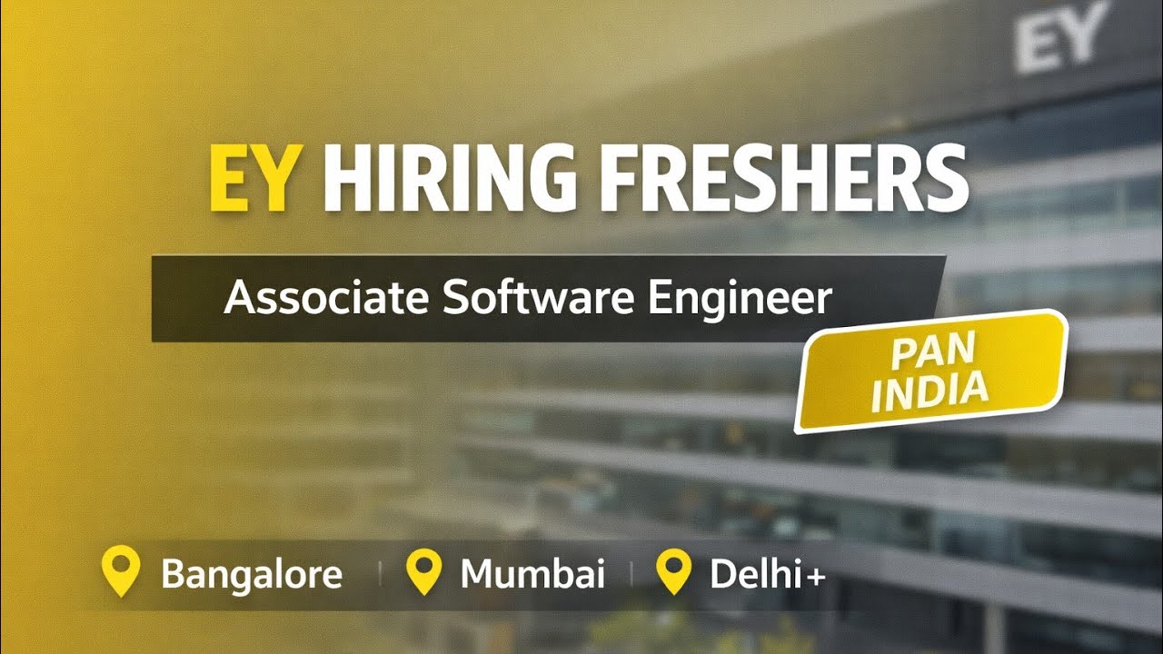 EY Hiring Freshers 2025 | Associate Software Engineer | Multiple ...