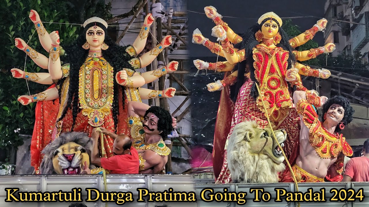 Durga Puja 2024 | Maa Durga Pratima Going To Pandal From Kumartuli | Kolkata Durga Puja 2024
