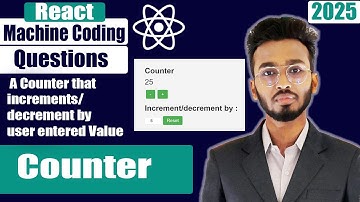 Counter in React JS | React machine coding interview questions | 2024 #react #javascript