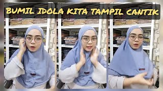 BUMIL TETAP TAMPIL CANTIK BUAT LIVE SEMANGAT JUALAN JILBAB