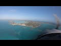 HI933 PA-28 Landing Turk and Caicos Providenciales MBPV