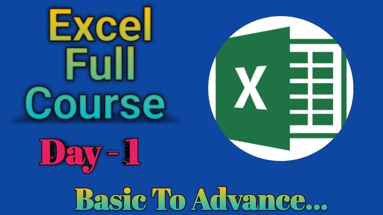 Advance Excel Full Course Day1 akshaytech advanceexcel YouTube