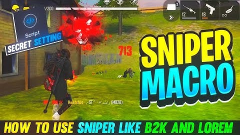 HOW TO USE DOUBLE SNIPER LIKE B2K AND LOREM IN PC | HOW TO USE SNIPER MACRO IN BLUESTACKS