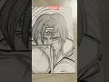 How to make a drawing of Itachi Uchiha ##shortsvideo##htp