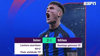 CON UN LAUTARO SALVADOR INTER SE LLEVA LA VICTORIA! [ inter 2-1 milan ]