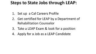LEAP Module 3: How to Take a LEAP Exam