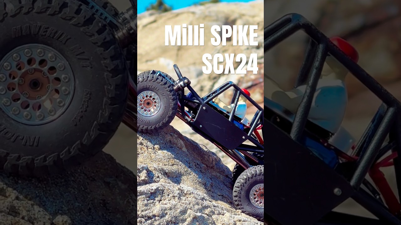 Telaio Roll-bar 'Spike Cage' Per Axial SCX24, Colore Nero, Scala 1:24, Milli WTF