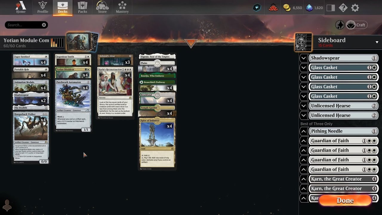 MTG Arena Brews From Scratch: Historic GW Yotian Module Combo