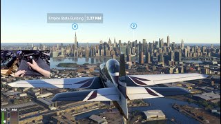 Microsoft Flight Simulator 2020 - Stunt Flying To New York City!! Empire State Building Fly By! screenshot 1