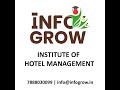 Admission open for Degree and Diploma in Hotel Management.