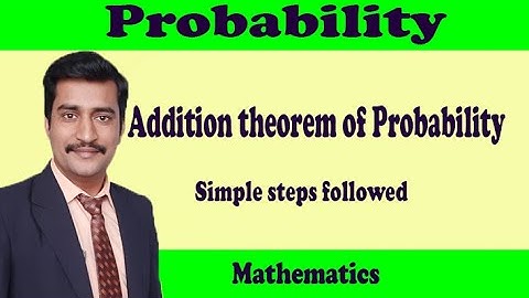 Probability addition theorem in Hindi by AJ sir