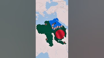 বাংলাদেশ যদি সুদানের জায়গায় থাকতো তাহলে কেমন হতো ? #mapanimation #shorts