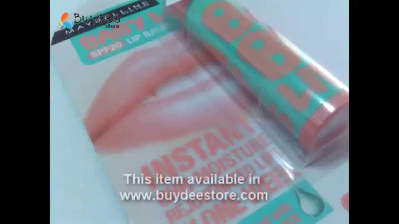 Maybelline New York Baby Lips SPF20 Protection Keep Lip Balm Smoothing Cherry 4g - YouTube