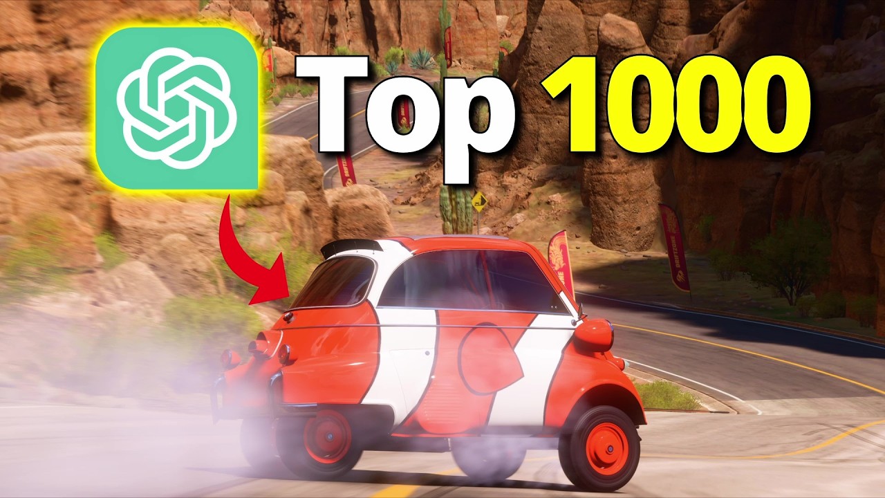 Можно ли попасть в топ-1000 на дрифт-каре, построенном ChatGPT, в Forza?