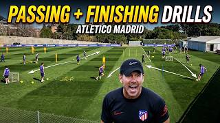 ⚽🔰Dynamic Warm Up + Passing Drills + Finishing / Atletico Madrid by Diego Simeone