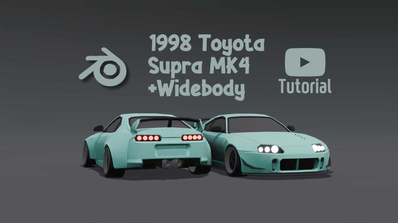 HOW TO Model 3D CAR in Blender - FULL TUTORIAL Timelapse #lowpoly # ...