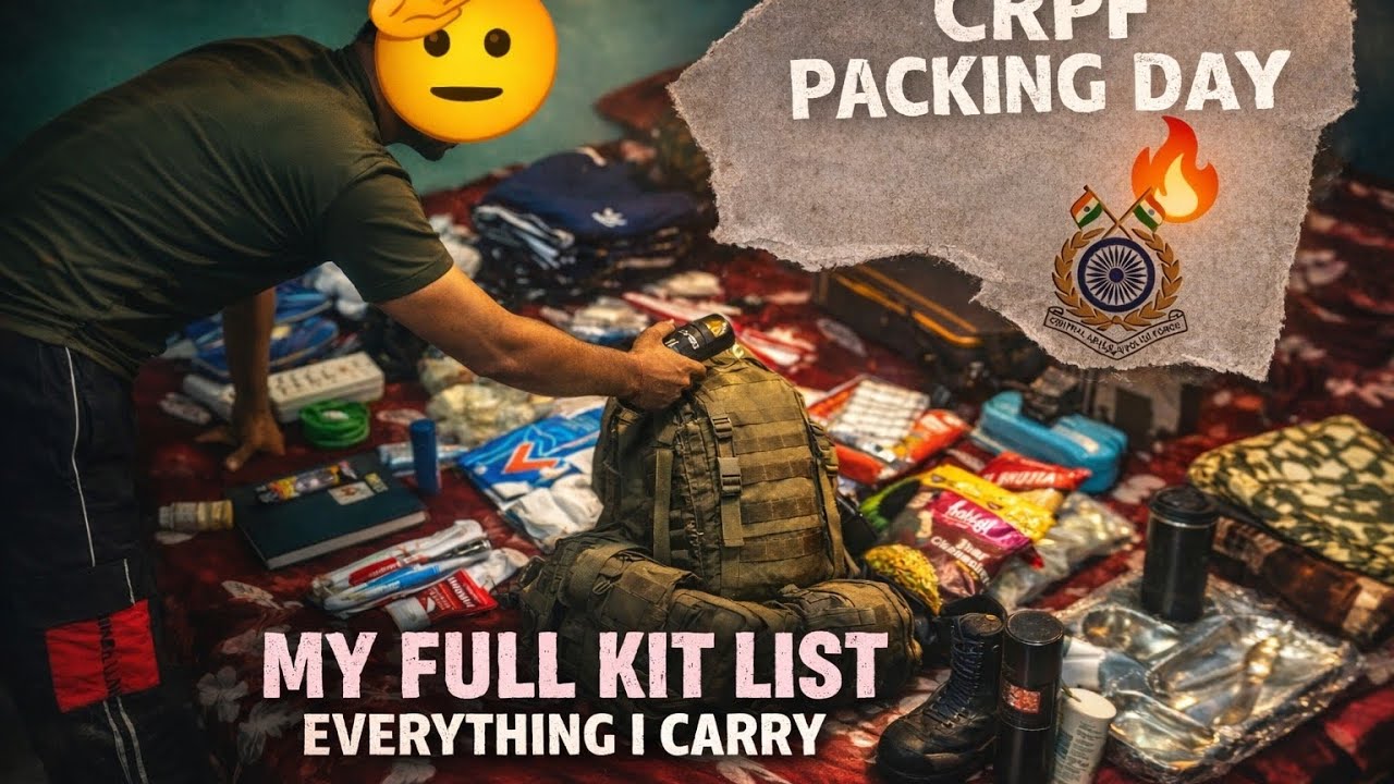  My SSC GD CONSTABLE CRPF Bag Packing.     🪖🔥 #sscgd #crpfconstable  #crpf .          