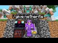 Minecraft Manhunt but I secretly cheated with /give...