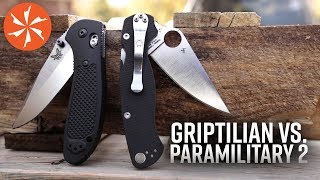 Benchmade Griptilian Vs. Spyderco Paramilitary 2 Featuring the Hogue EX03: At KnifeCenter