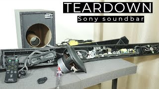 Look inside Sony soundbar with subwoofer - What's Inside?