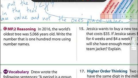 Lesson 1-1 Numbers Through One Million 4th Grade EnVision Math