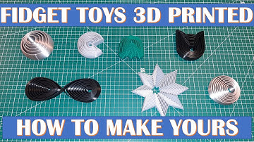 Fidget toys 3D printed, how to make yours. DIY. Tutorial, model your toys and 3D print them