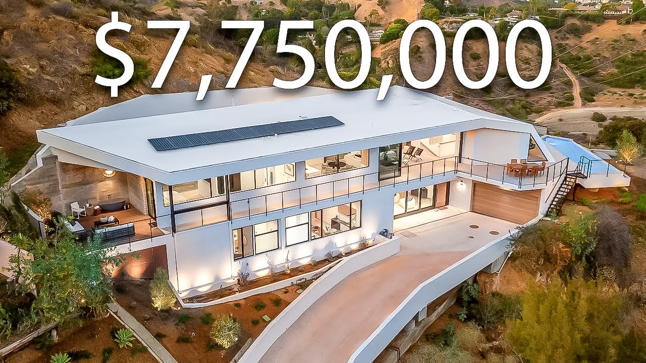 Inside A $7,750,000 FUTURISTIC Mansion On A Mountain!