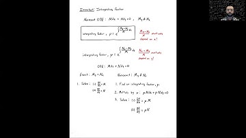 Integrating Factors for Nonexact Equations (Differential Equations, Lecture 6)