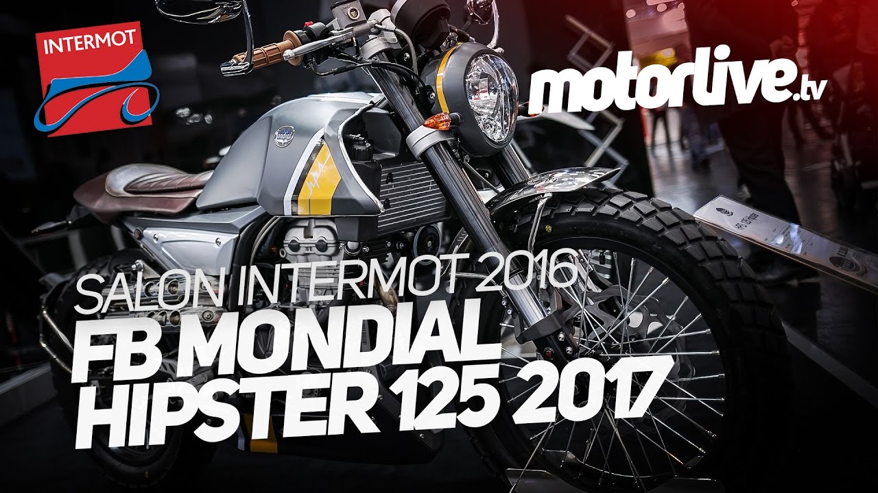 FB MONDIAL HIPSTER 125 2017 | INTERMOT 2016 - YouTube