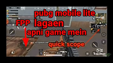 Fpp & quick scope lagaen pubg mobile lite main || Yt gamer call9