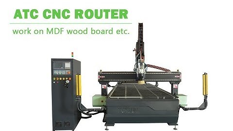 Factory Testing of big size ATC CNC Router for Wood Engraving