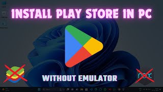 How to install Play Store in PC or Laptop ✔️Windows Subsystem For Android