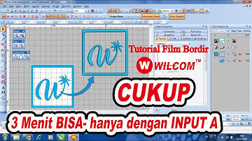 Belajar Wilcom-Tutorial Wilcom-Kursus Wilcom Logo W travel dengan Input A. I untuk Pemula - Mahir.