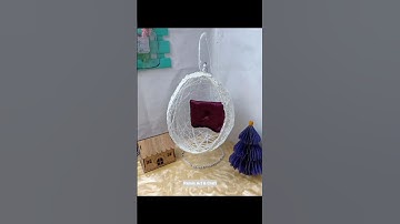 DIY Mini Hangstoel 🧵😍😊 #diy #shorts #short #craft #art #handmade #trading #art