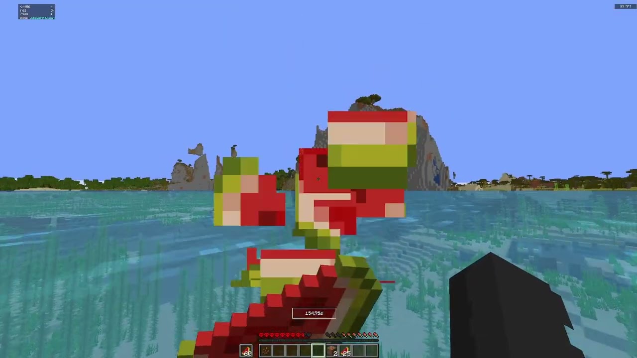 Minecraft hardcore no crafting table :^)