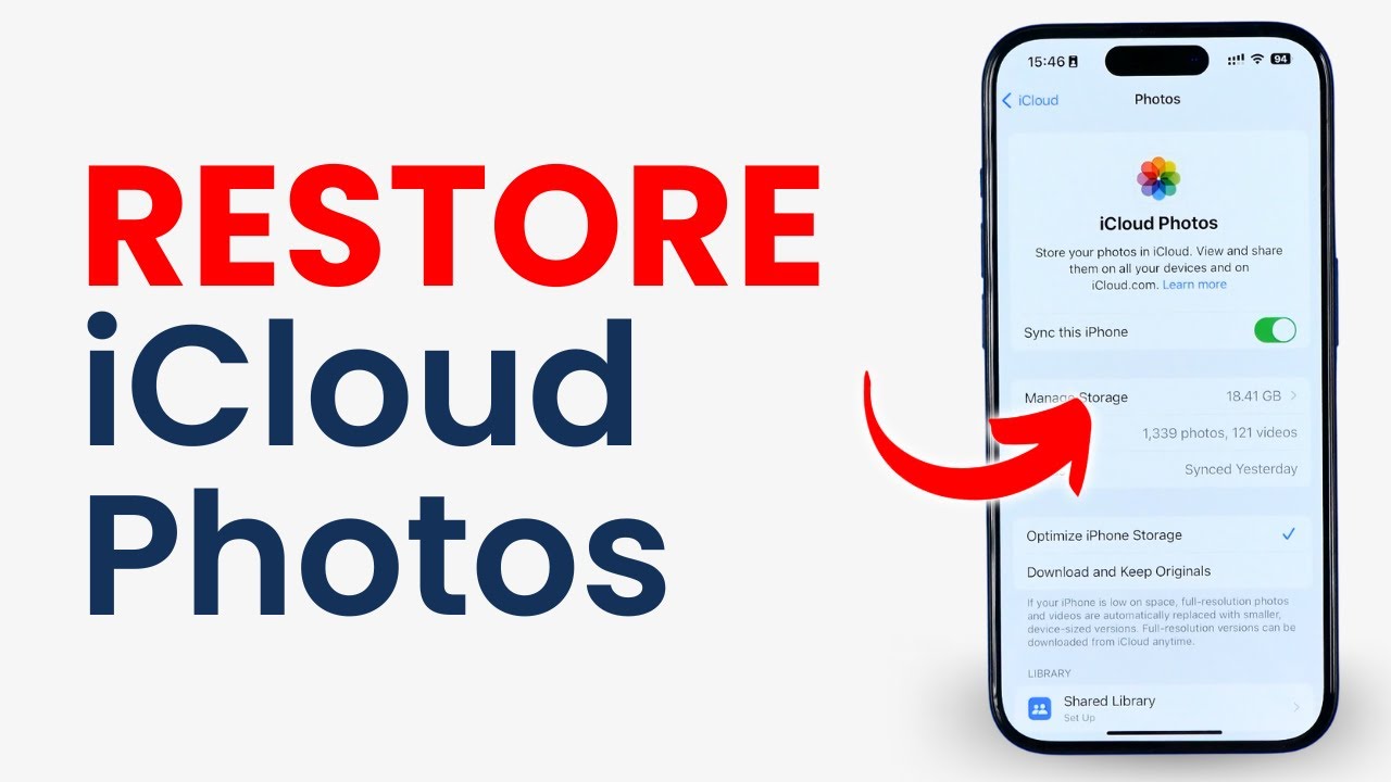 how-to-restore-photos-from-icloud-on-iphone-youtube