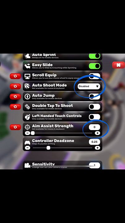 Best Settings For Mobile Players In Rivals! #roblox #rivals #viralshort