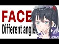 EASIEST WAY TO DRAW ANIME FACE (DIFFERENT ANGLES)