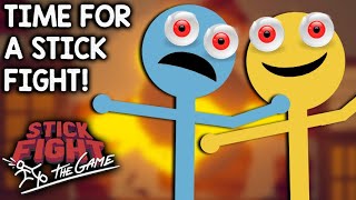 Time for some STICKY COMBAT! | Let's Play Stick Fight: The Game (Local VS Steam PC Game) screenshot 1