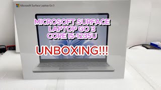 MICROSOFT SURFACE LAPTOP GO 3 i5-1235U Unboxing!!! | Windows Setup Without Microsoft Account